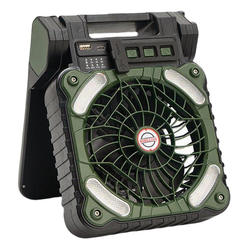 All-in-One Solar Camping Fan & Light
