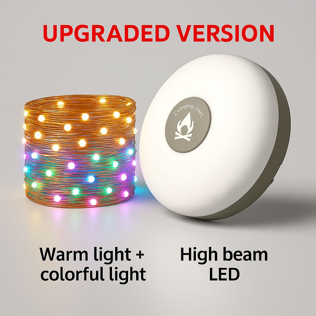 Multi-Function Camping Lamp – 4-in-1 Design