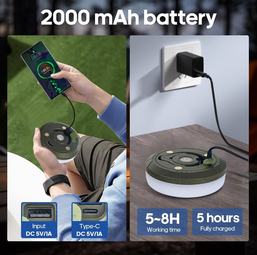 Multi-Function Camping Lamp – 4-in-1 Design