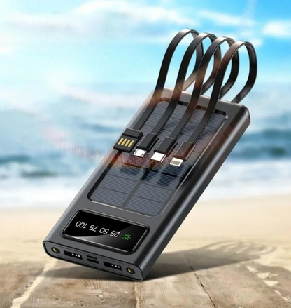 200,000mAh Solar Power Bank – Fast Charging