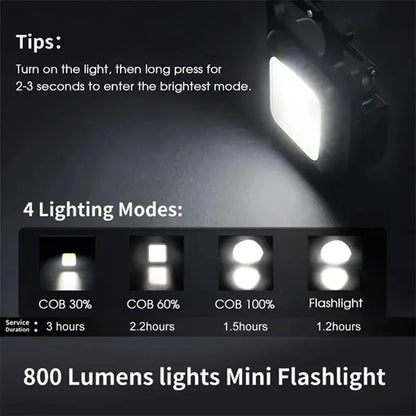 COB Rechargeable Keychain Light