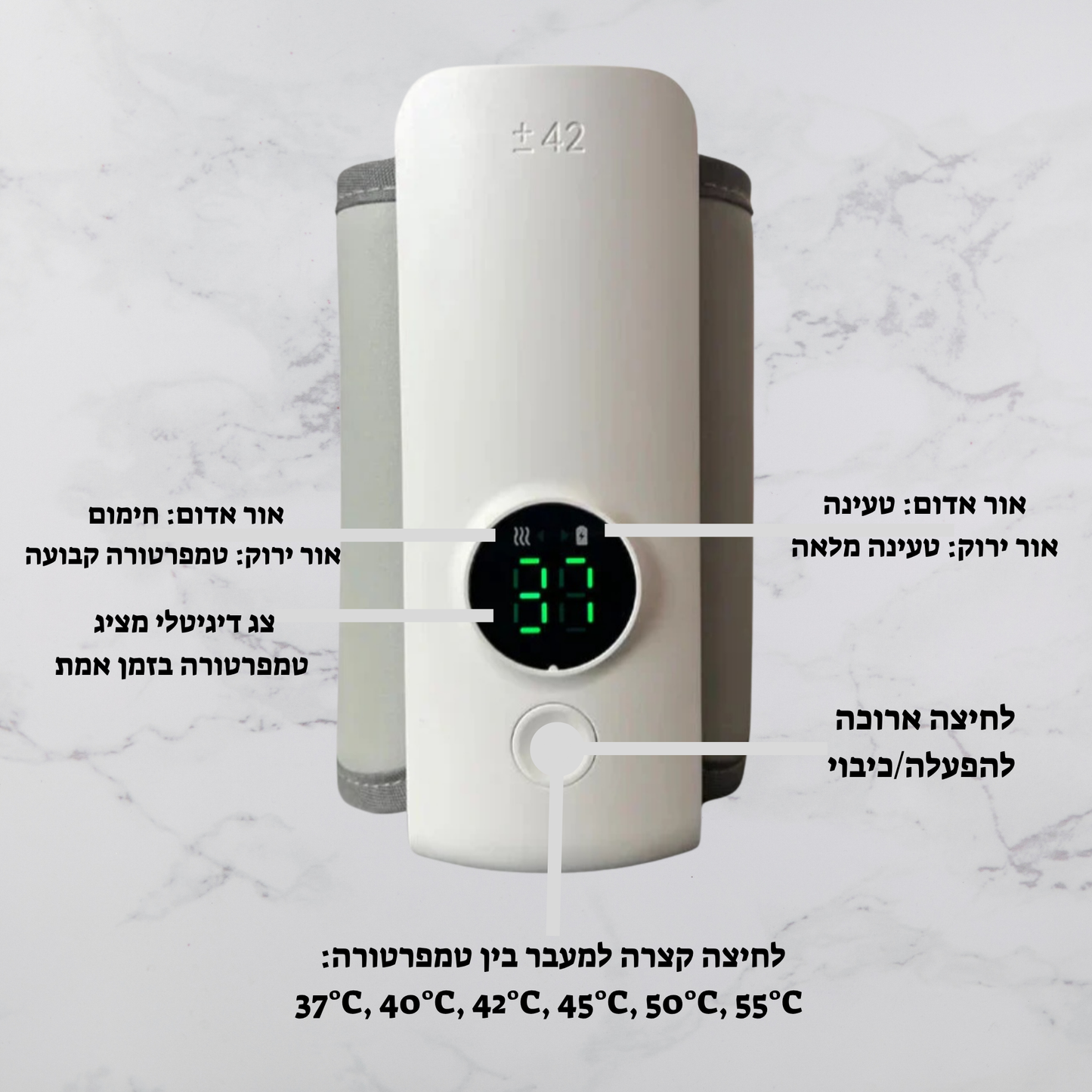 TravelWarm™ – מחמם הבקבוקים הנייד שמציל הורים בדרכים